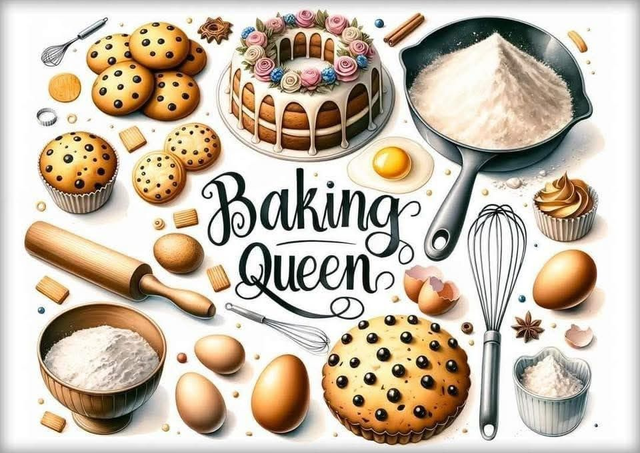 Fun Sublimation Glass Chopping Board | Novelty Kitchen Cutting Board - Baking Queen