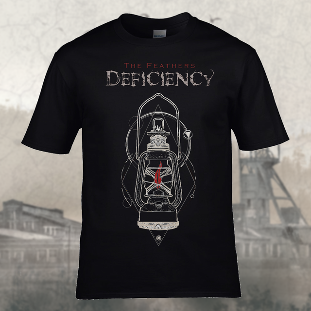 T-SHIRT DEFICIENCY "The Feathers " - BLACK 