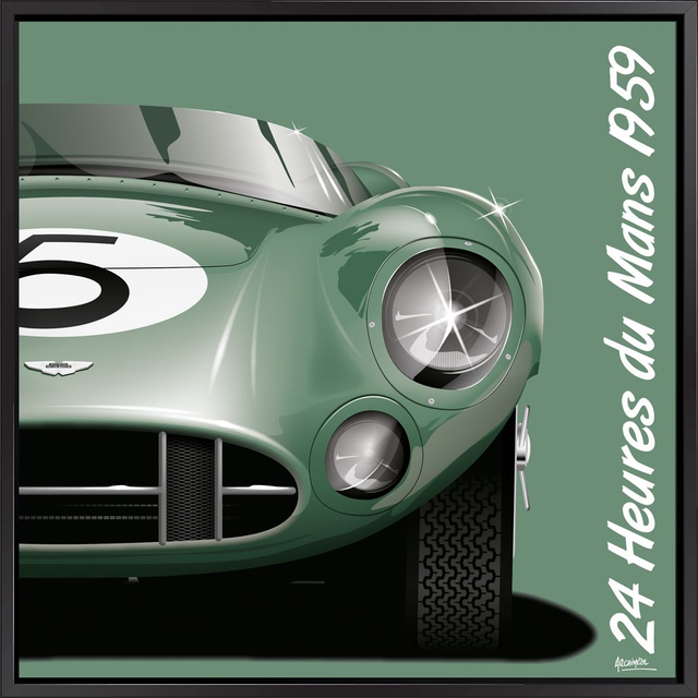 Aston Martin DBR1 - Le Mans 1959 - Framed Print by Archimede