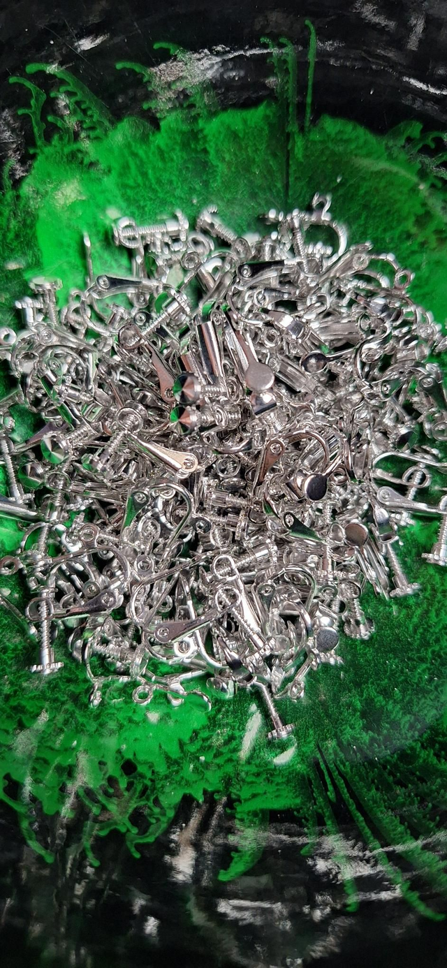 Silver clip on earring replacement