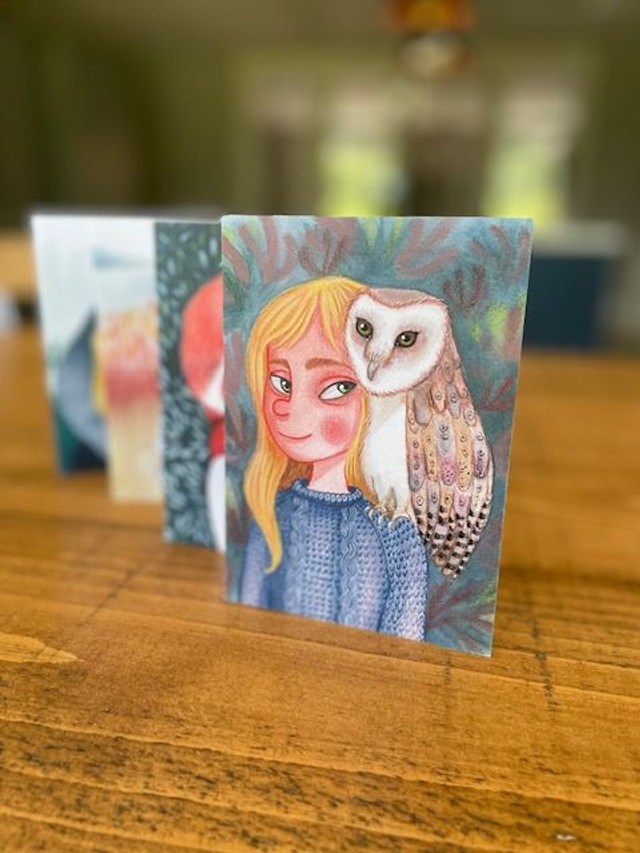 Wise Owl - Greeting Card