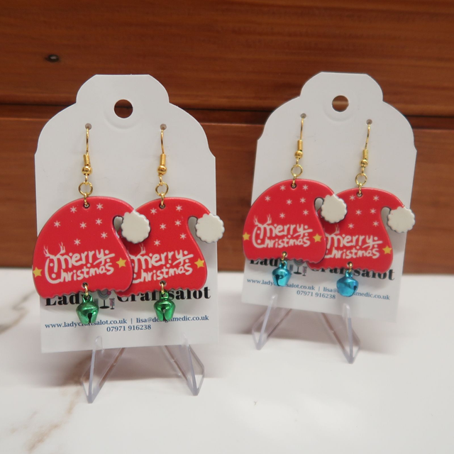 Christmas Hat Earrings