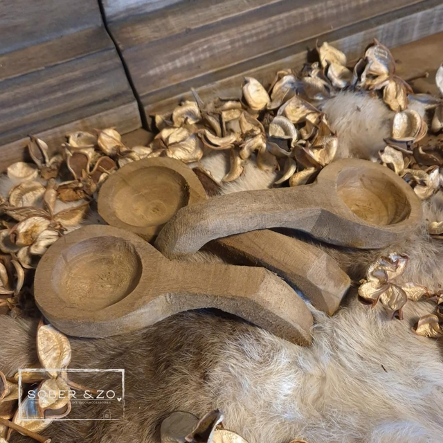 Houten lepel S