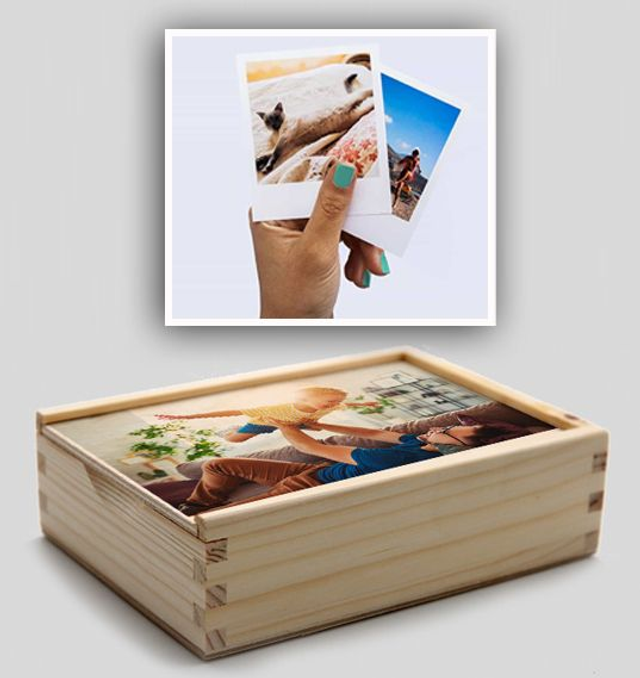 Cofanetto in legno vintage per le tue polaroid 