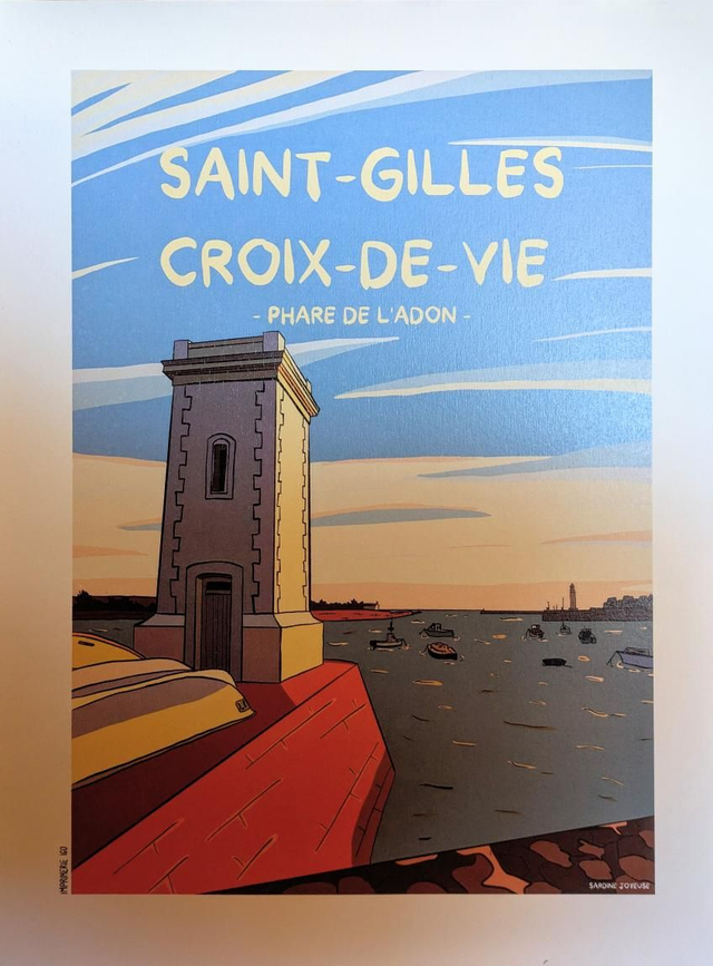 Print Saint Gilles Croix de Vie 30x40cm
