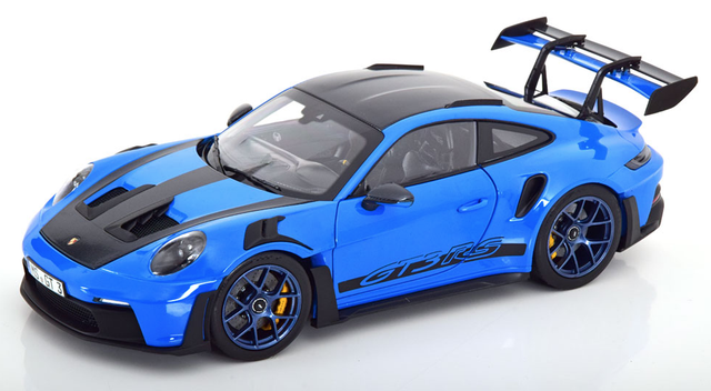 Porsche 911 992 GT3 RS Weissach Package 2022 blau Norev 1:18