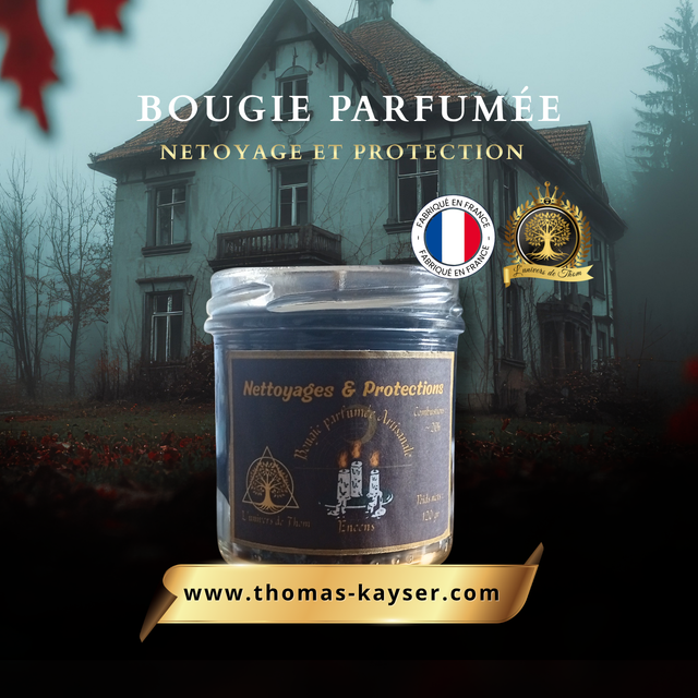 Bougie parfumée – Nettoyages & Protections 120G Encens