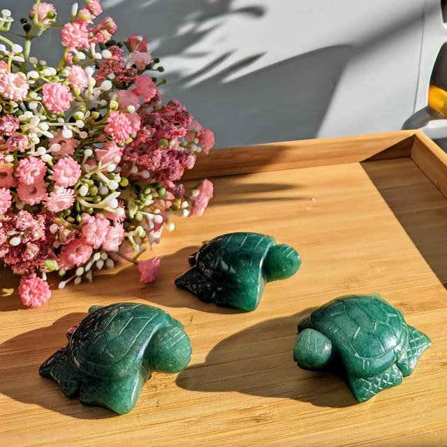 Green Aventurine Turtle 