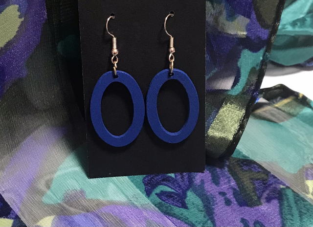 Blue Dangling Earrings - BLDE55