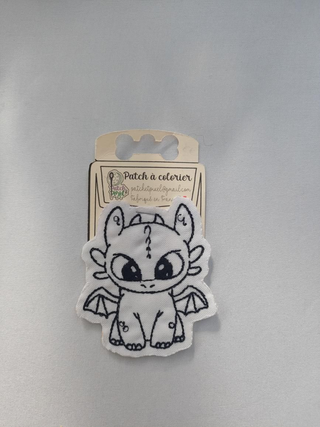 Patch brodé à colorier Krocmou