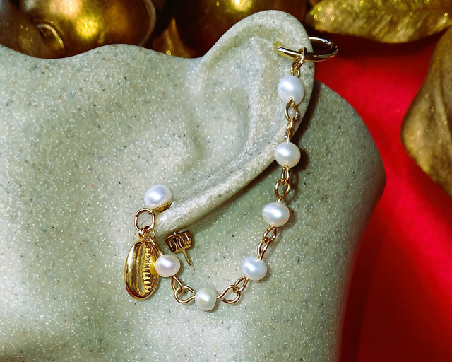 Mono boucle d'oreille Christmas Kaparda Perla