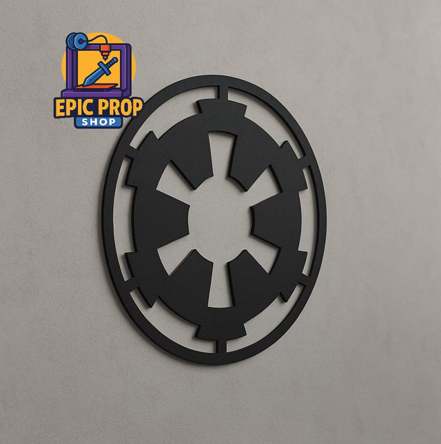 Star Wars Galactic Empire Imperial Crest Wall Art, 22 x 22 CM -  Black