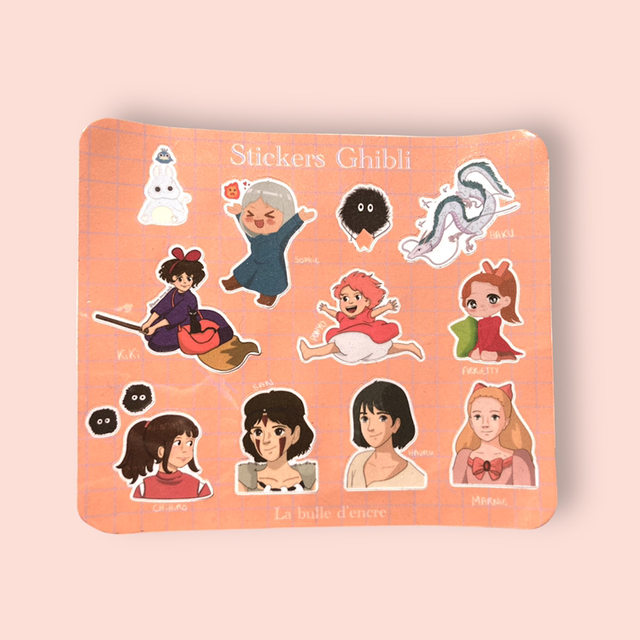 Plaquettes stickers studio ghibli 