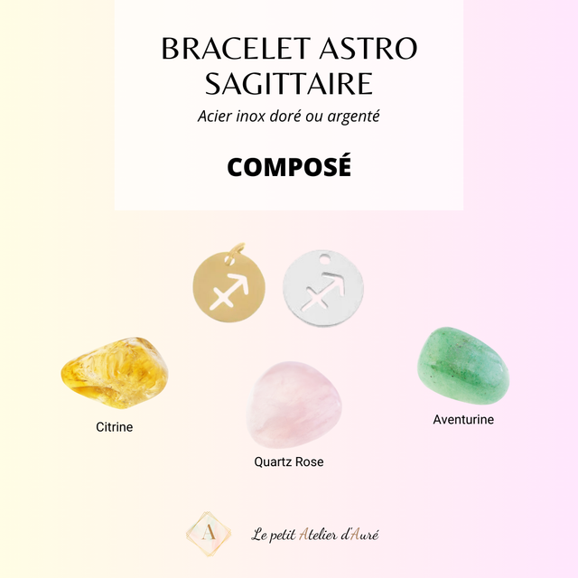 Sagittaire - Bracelet Astro Composé
