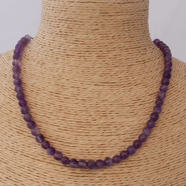 Améthyste - Collier Classique en Pierres Naturelles