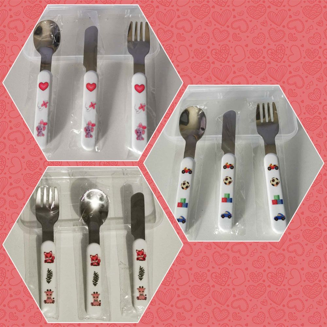 Set de couverts pour les tout-petits (version garçon ou fille)