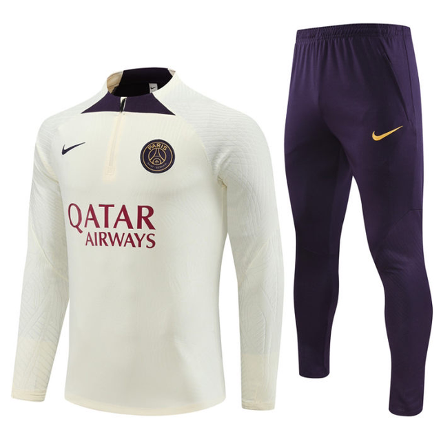 Adulte Paris Saint-Germain F.C.2023-2024 Quick Dry Casual blanc violet