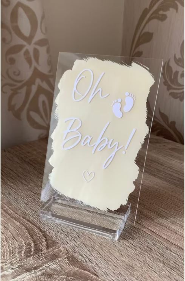 Oh Baby Acrylic Sign