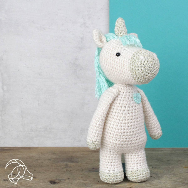 Häkelset Einhorn