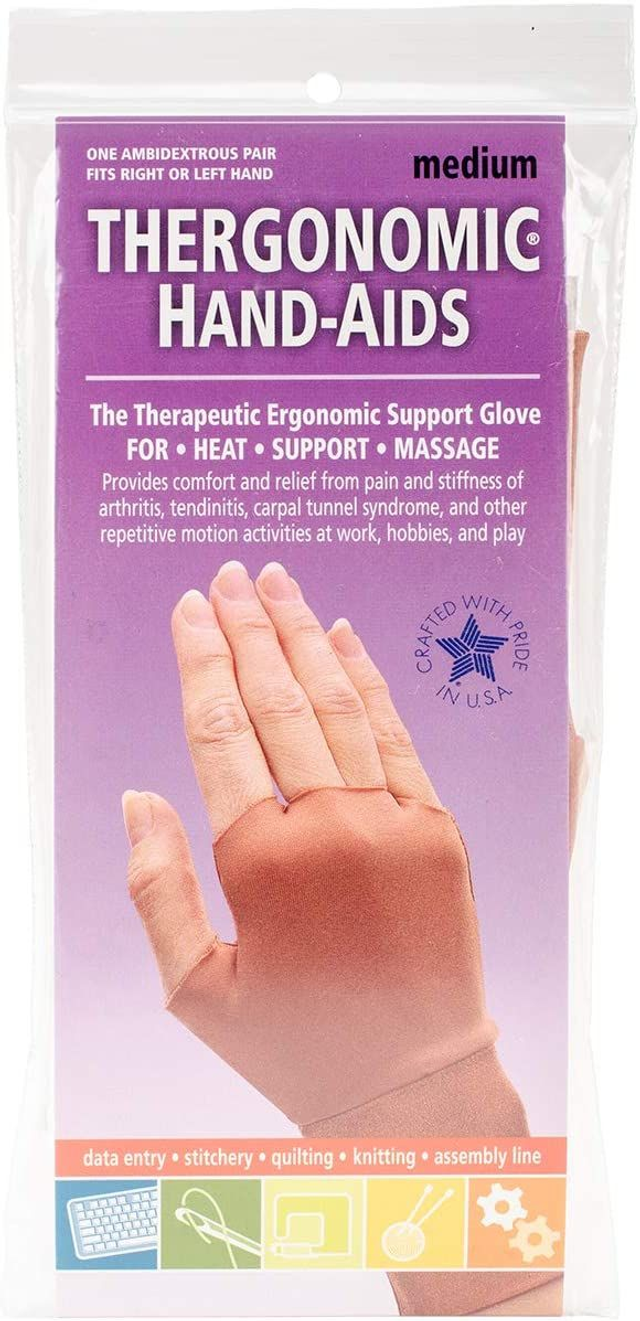 Source Marketing Edmunds Thergonomic Hand-Aids Support Gloves 1 Pair-Medium, Other, Multicoloured