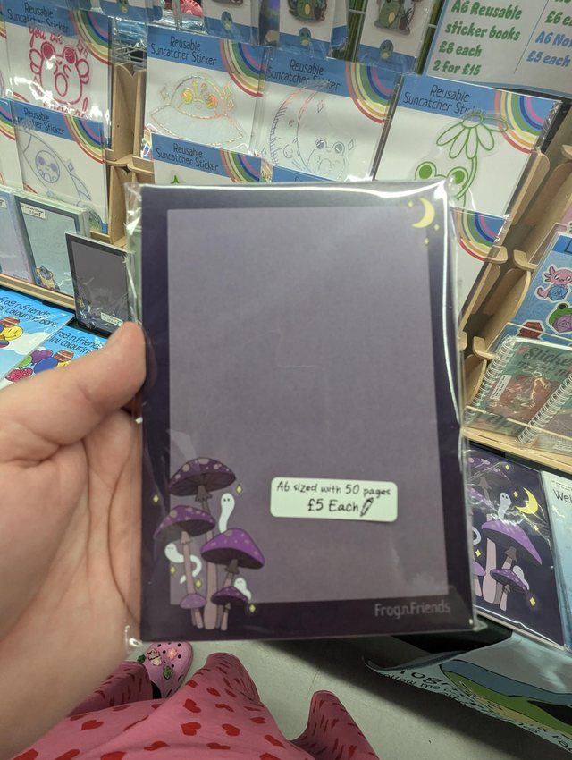 Night-time ghosties A5 notepad 