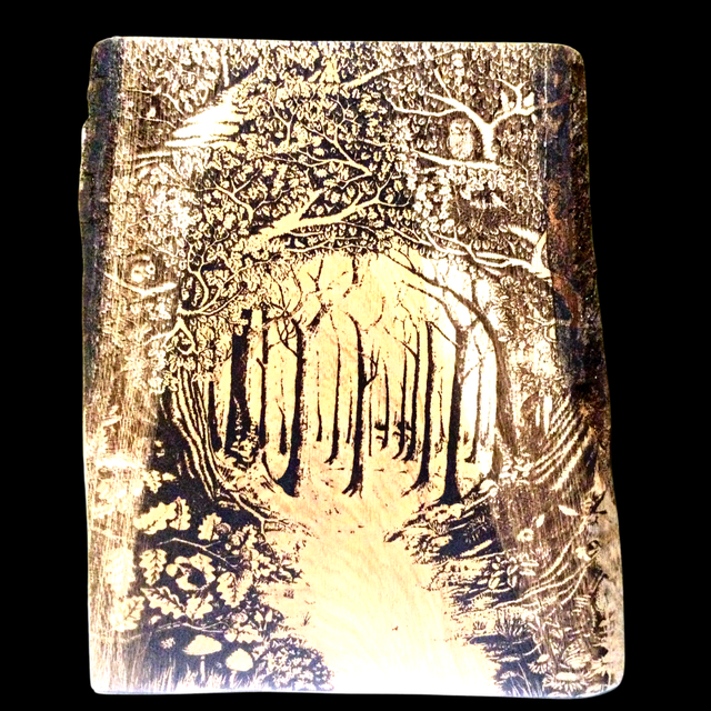 &quot;Woodland Scene - Meditation&quot; - Wood Art Engraving