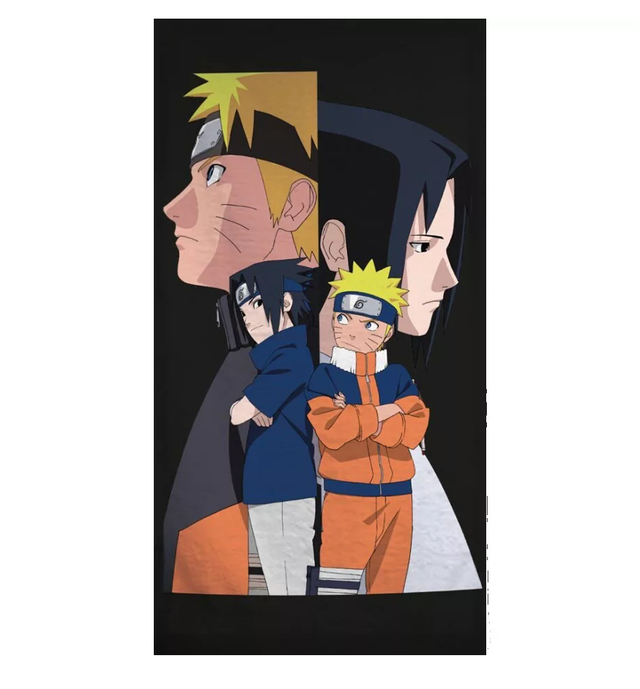  Serviette de bain Naruto Rivals – 70x140 cm – Séchage rapide