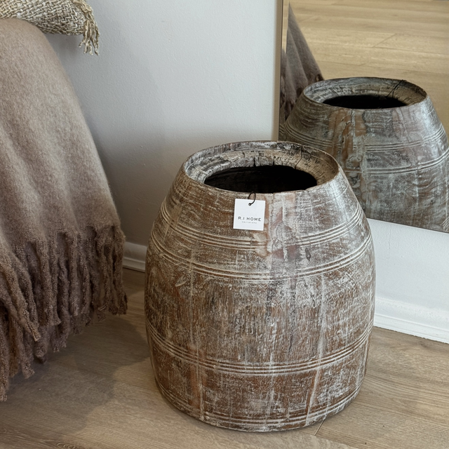 Vintage Wooden Pot