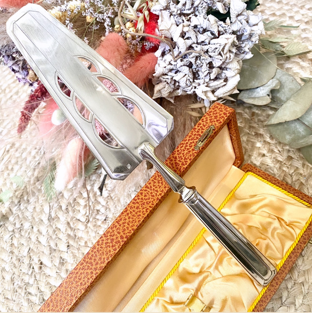 Pelle à tarte Art deco &amp; coffret 2