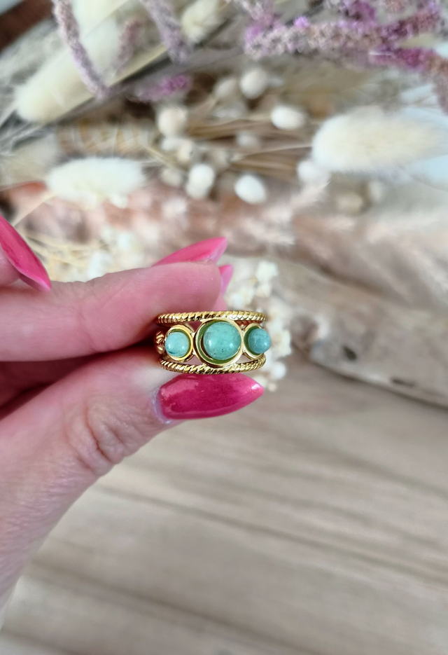 Bague Astrale Aventurine verte
