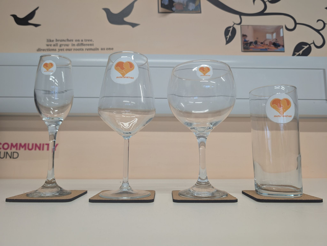 Muma Nurture Logo Glassware