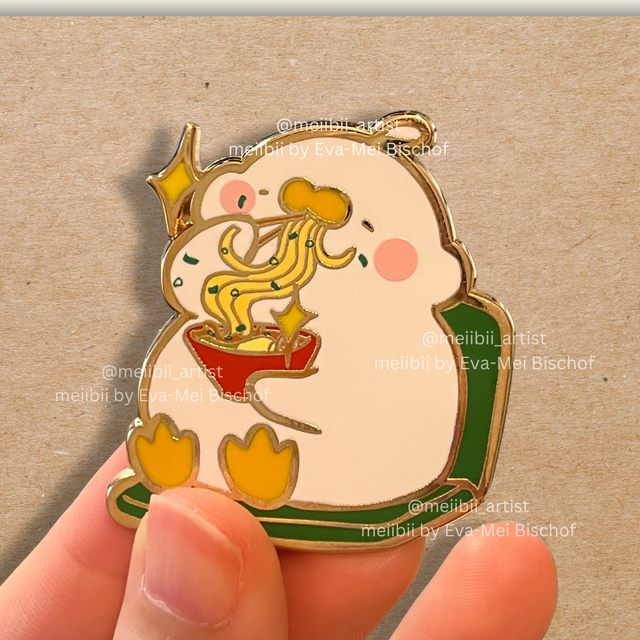 [Enamel Pin]Salt eating noodles