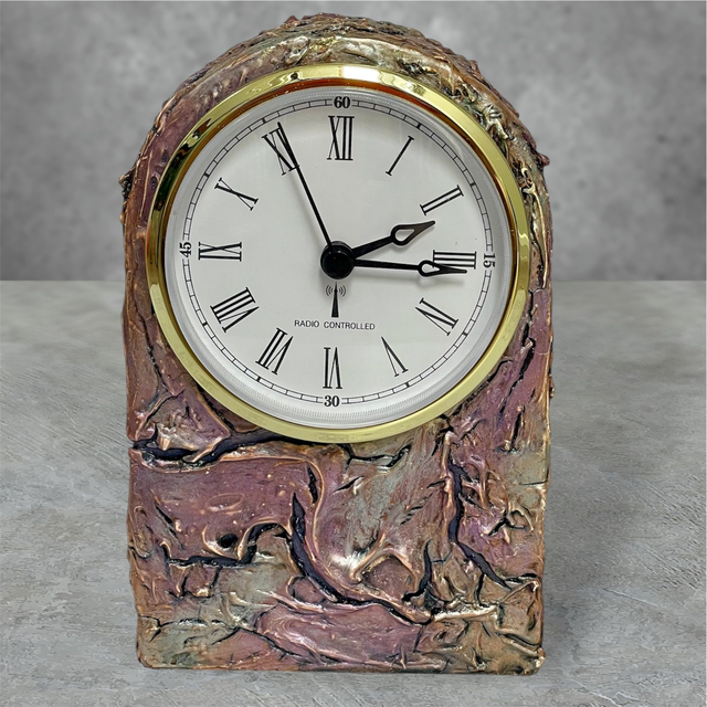 SWIRLING TEXTURED CLOCK