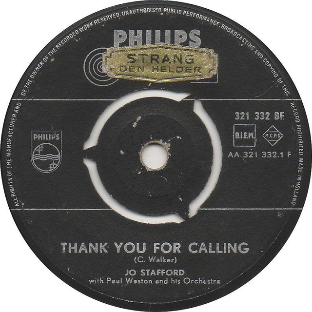 Jo Stafford - Thank You For Calling