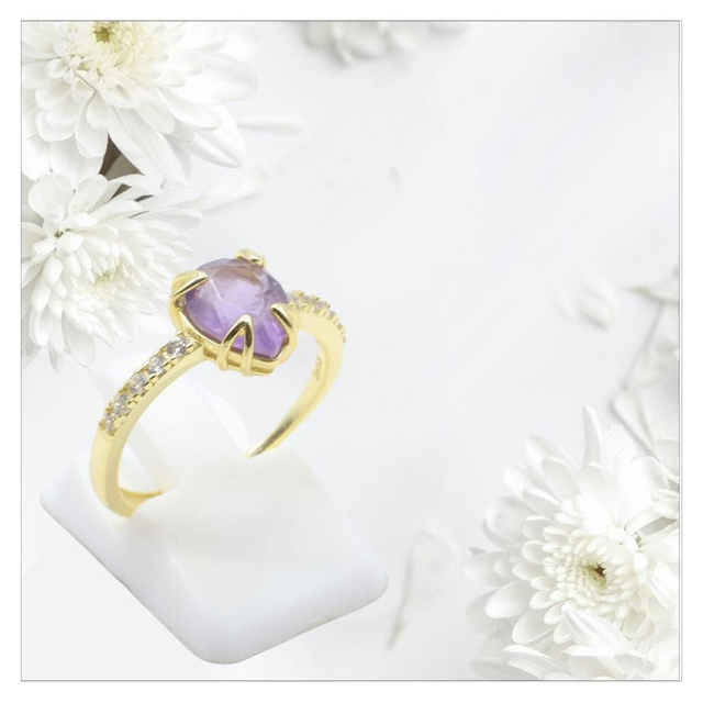 "Améthyste" - Bague argent 925