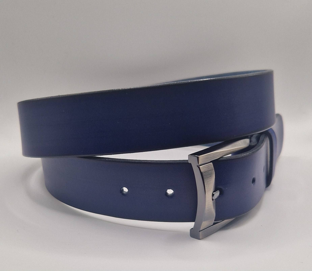 Ceinture bleu marine T.46/50 reglable