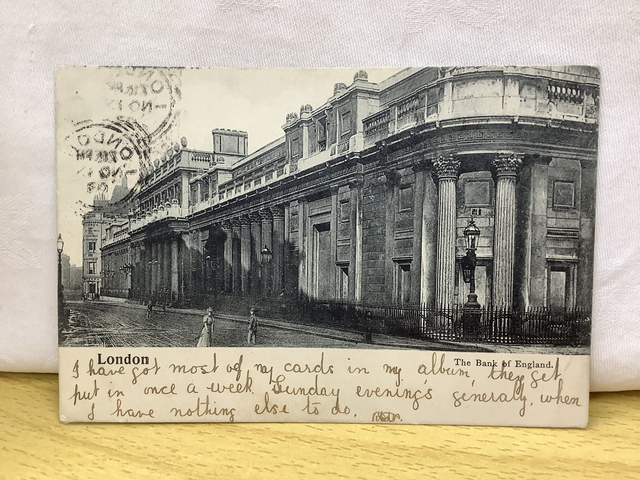 The Bank of England London  antique posted 1903 unbranded postcard Our Ref A132 £2.50