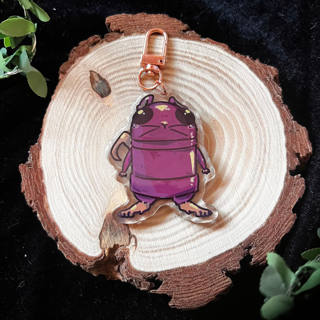 Llavero REPO Rats // rosa- acrílico