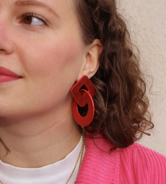 Alix • rouge métallisé