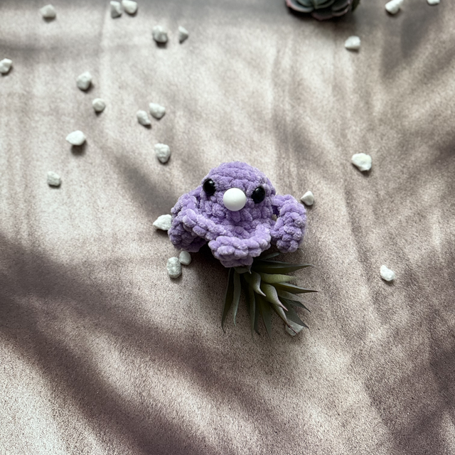 Antistress poulpe tout doux lilas foncé 