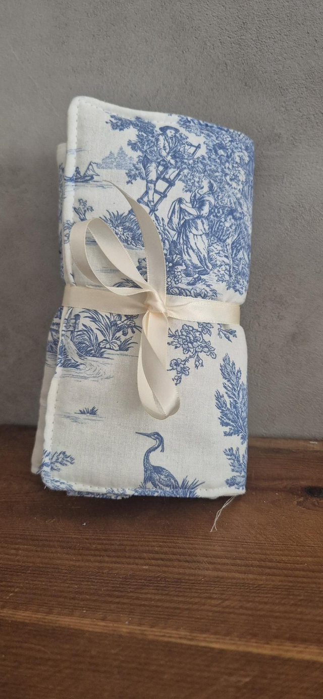 Pochette à bijoux toile de jouy