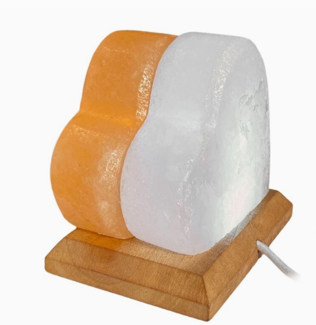 Lampe de cristal de sel de l'Himalaya Coeur