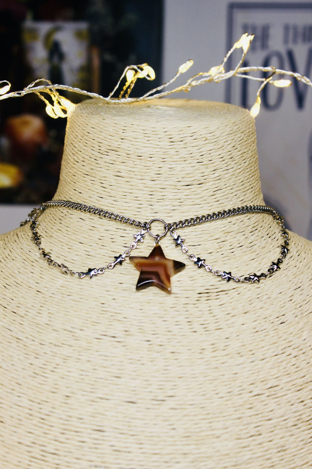 Ras-du-cou Étoile ardente - Collection Poussières d'Étoiles