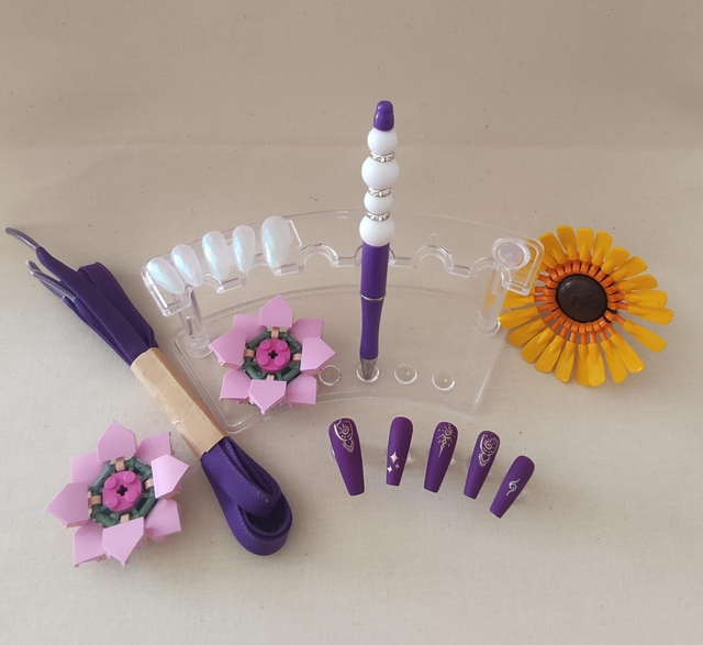 Ensemble violet blanc 