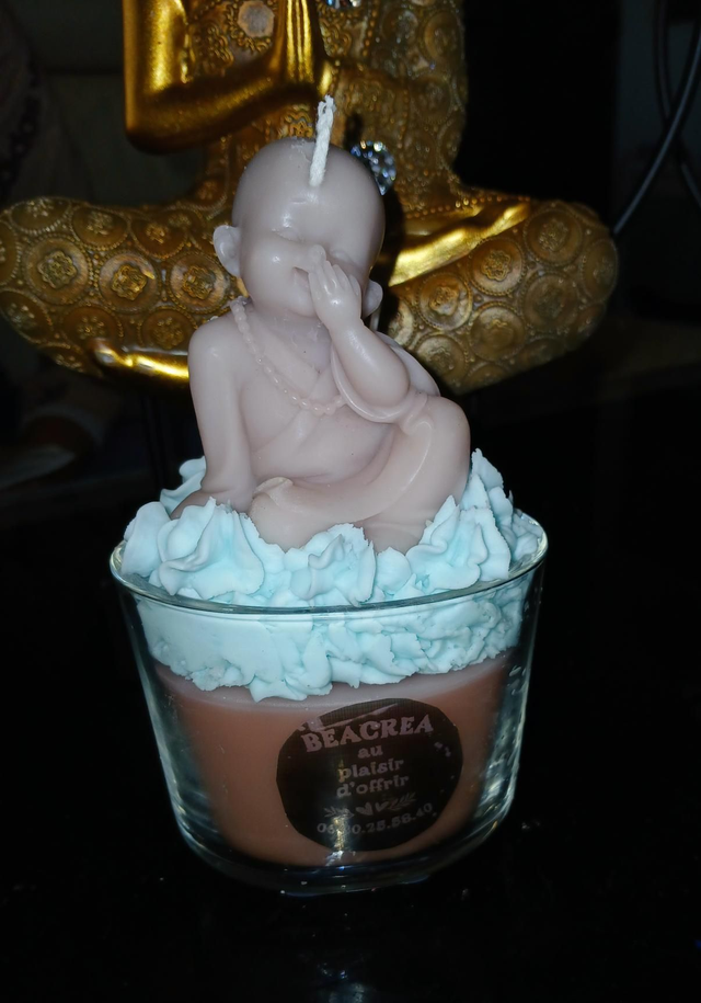 Beacrea au plaisir d'offrir, vous présente ma bougie gourmand parfumé bouddha €
