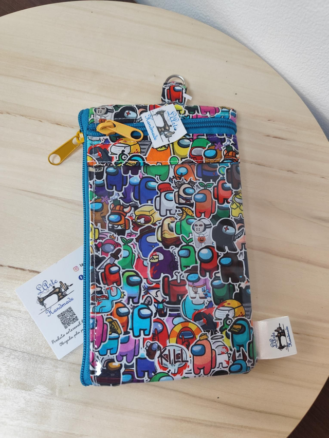 Bolsa dupla para telemóvel Among us
