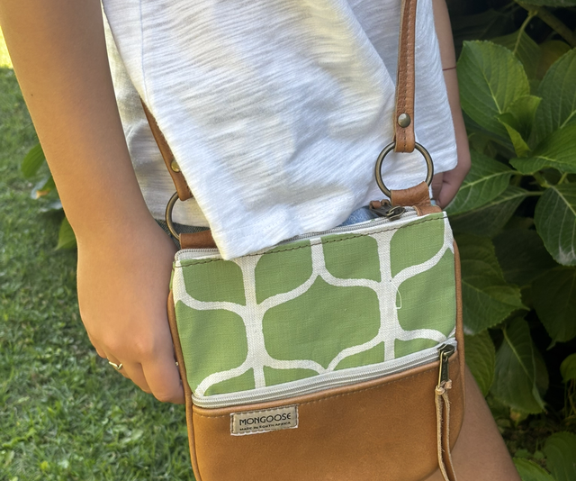 Kiki Leather Graphic Avo/Natural