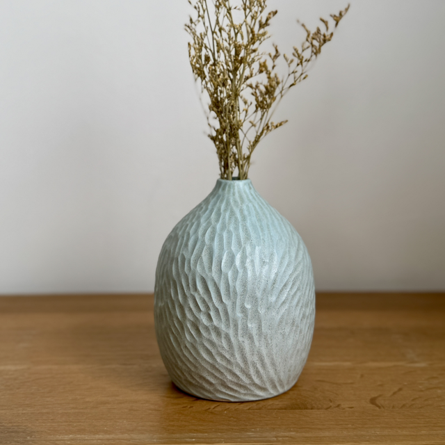 Medium carved vase