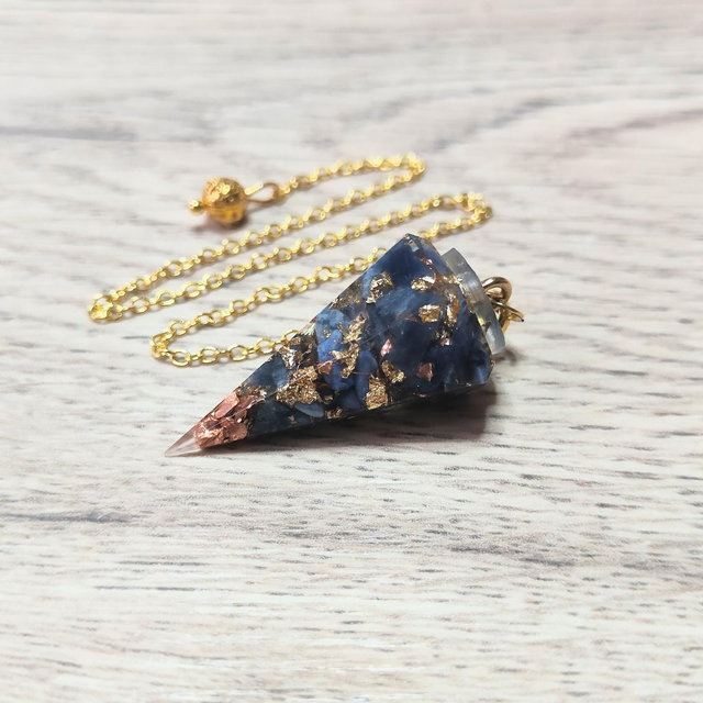 Pendule orgonite sodalite 