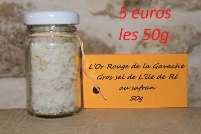 Gros sel de l'île de Ré au safran 50g